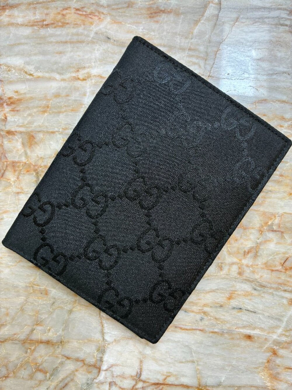 Authentic GUCCI "Off The Grid" GG Passport Case, Black